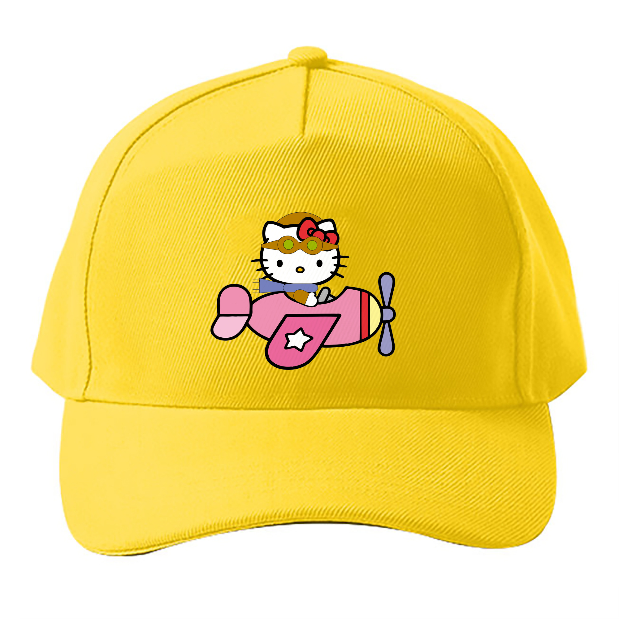 （画像用） Hello Kitty ハローキティ ベースボールキャップ 綿100％ 男女兼用 帽子 スポーツ